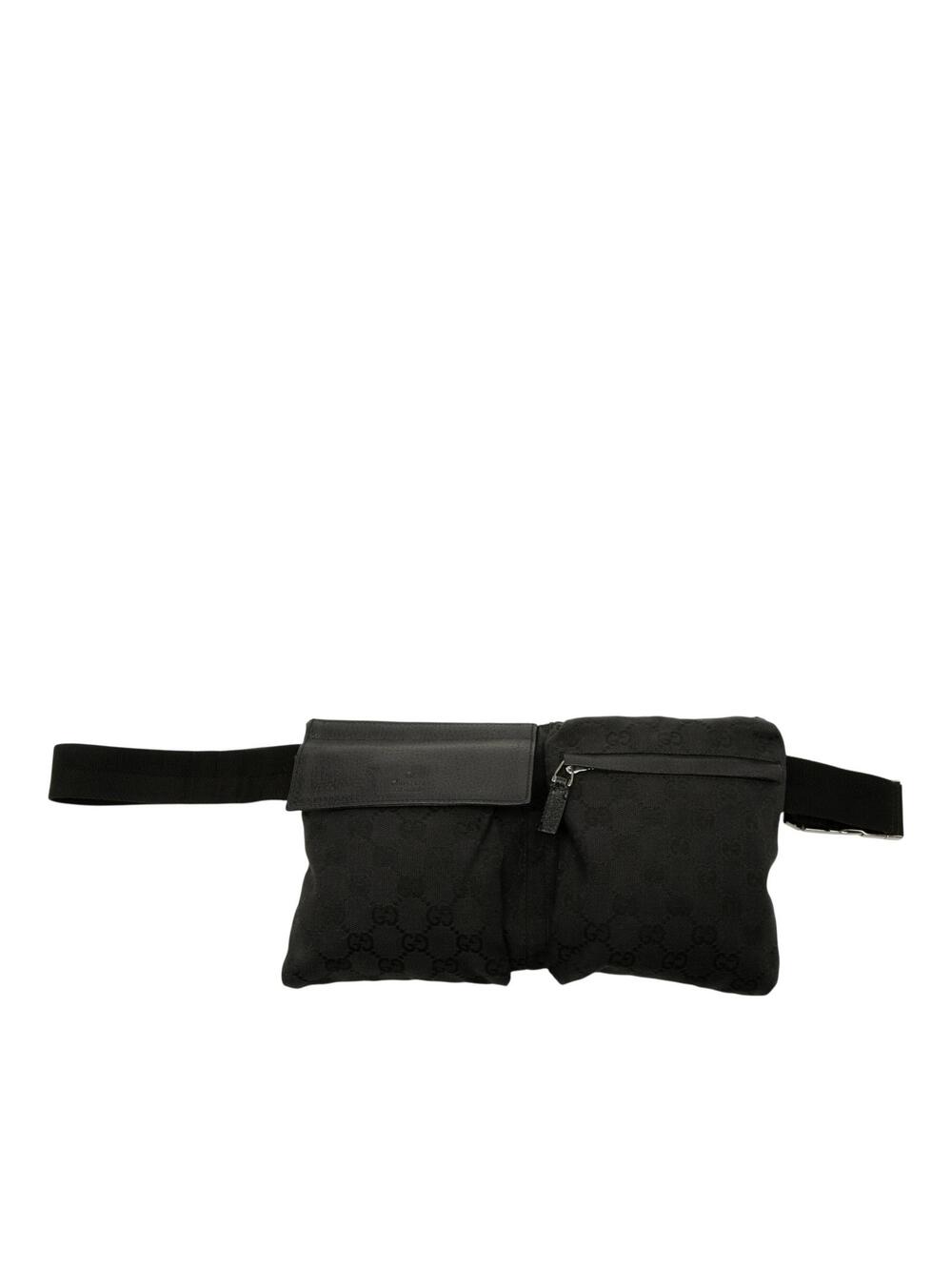 Gucci Gg Canvas Double Pocket Belt Bag #362444G48B